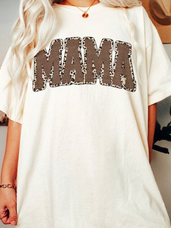 Tops - Mama Leopard Shirt, Leopard Mama Tee, Mother Day Gift Shirt